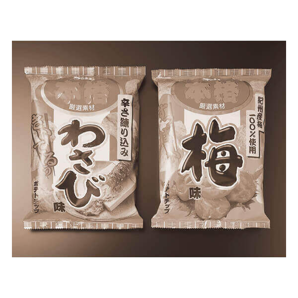 本格わさび・梅 ポテトチップス エスビー食品(2001)